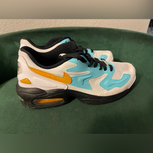 Nike Air Max 2 Light Teal and White Sneakers - Picture 7 of 8